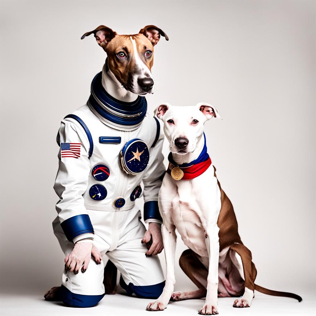 Spacedog Portrait in Fashion Photography Style