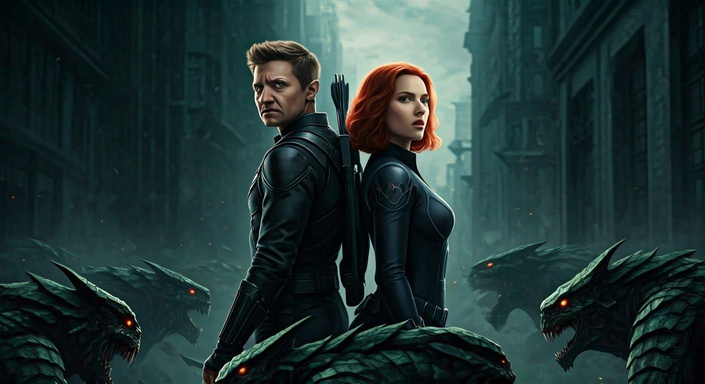 Black Widow and Hawkeye 1