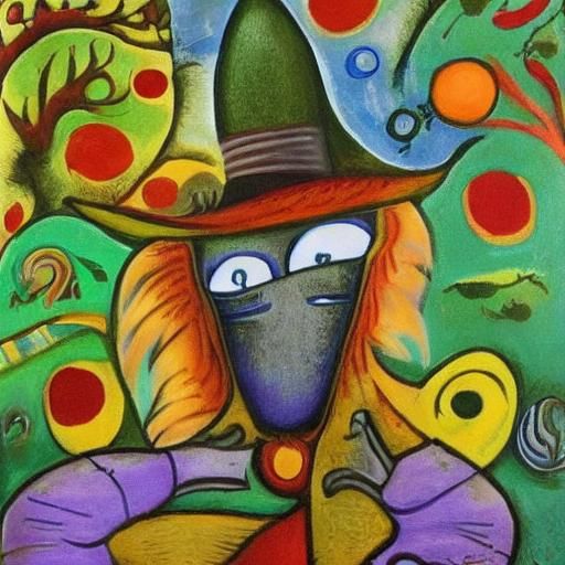 Colorful Surreal Abstract of Something to Hold On To