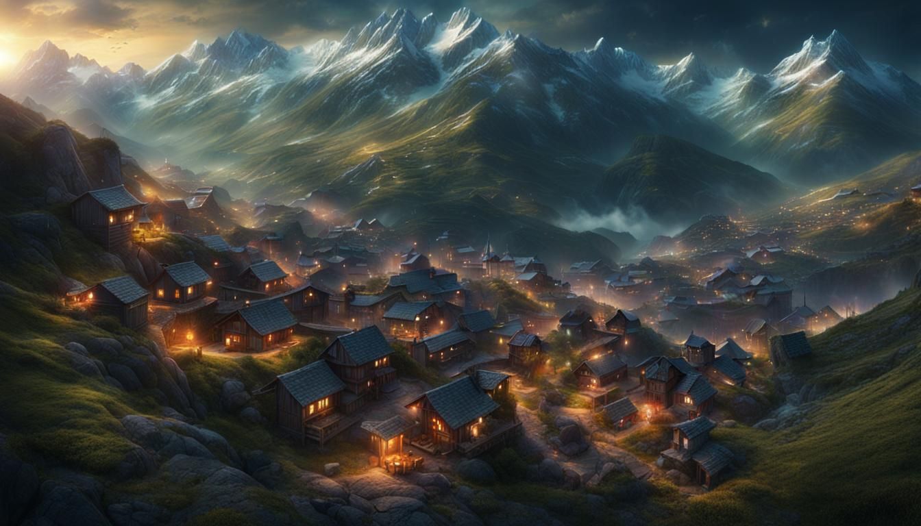 Small mountain village