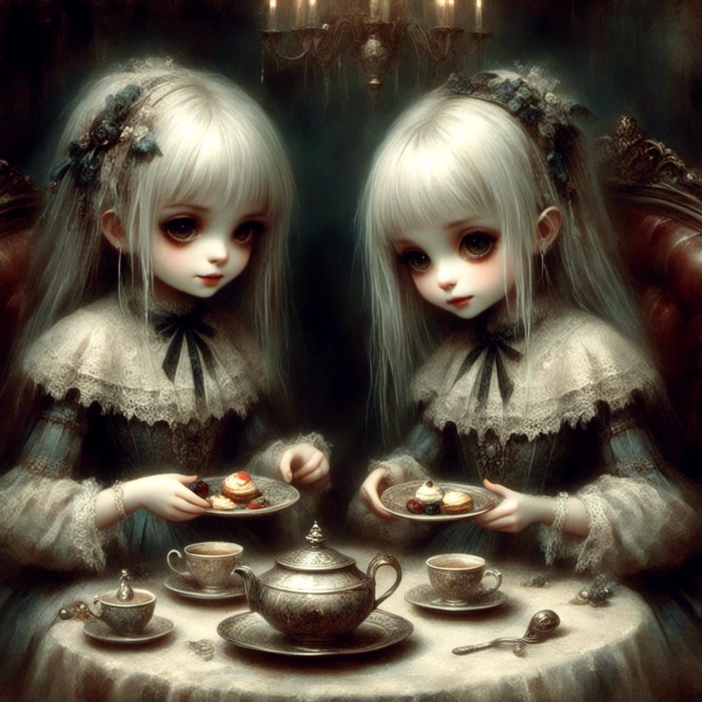 Haunted Victorian Girls Tea Party: Ghostly Spirits