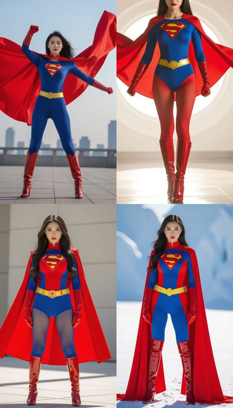 Superheroine Solar Flare Over Cross-Sea Bridge in 8K