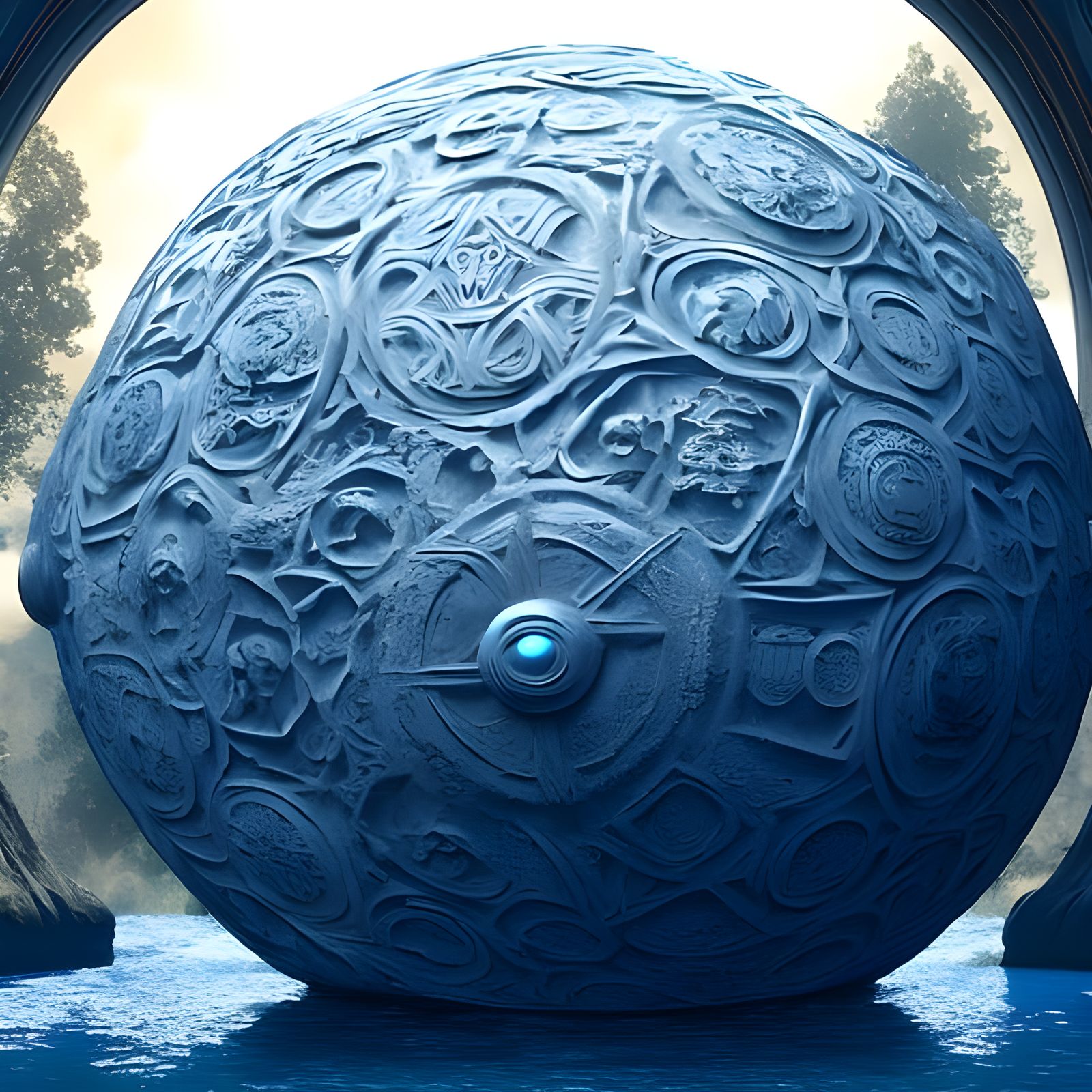 stone monolithic spheres