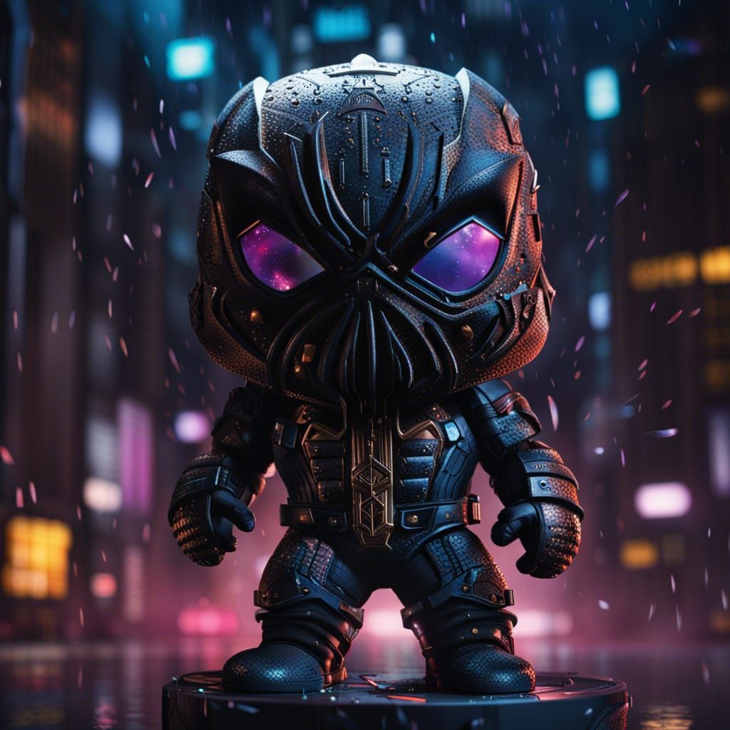 Gotham Funko-Pop Kingdom in Cyberpunk Weather System