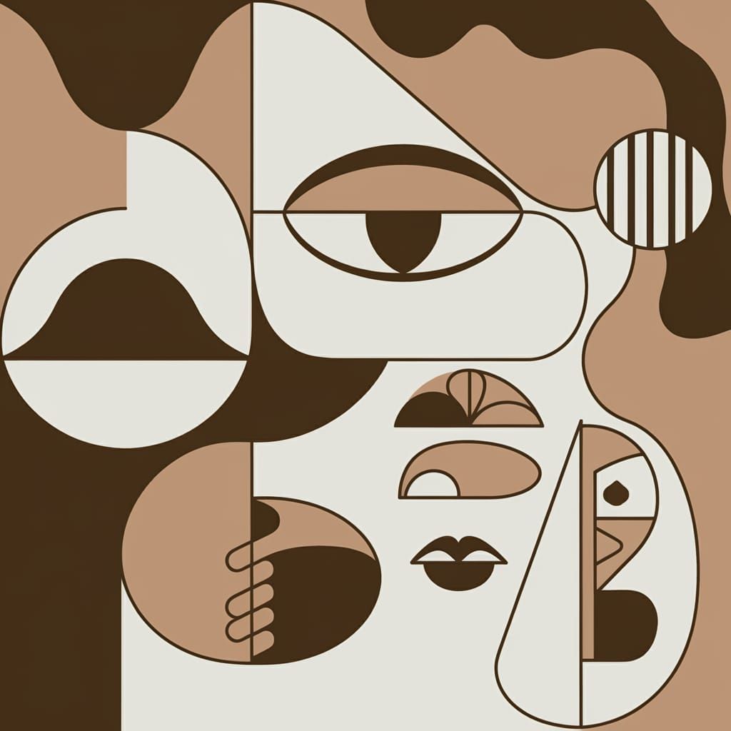 Abstract Texture with Soft Umber Palette