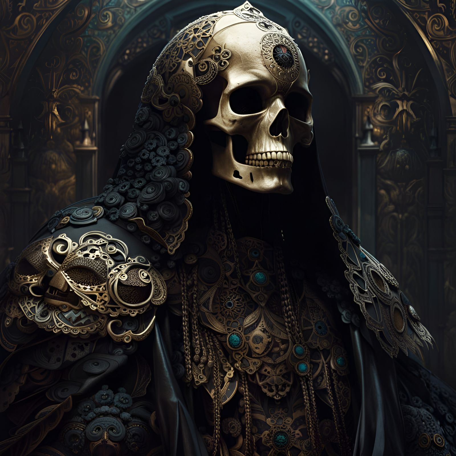 Skull face Necromancer