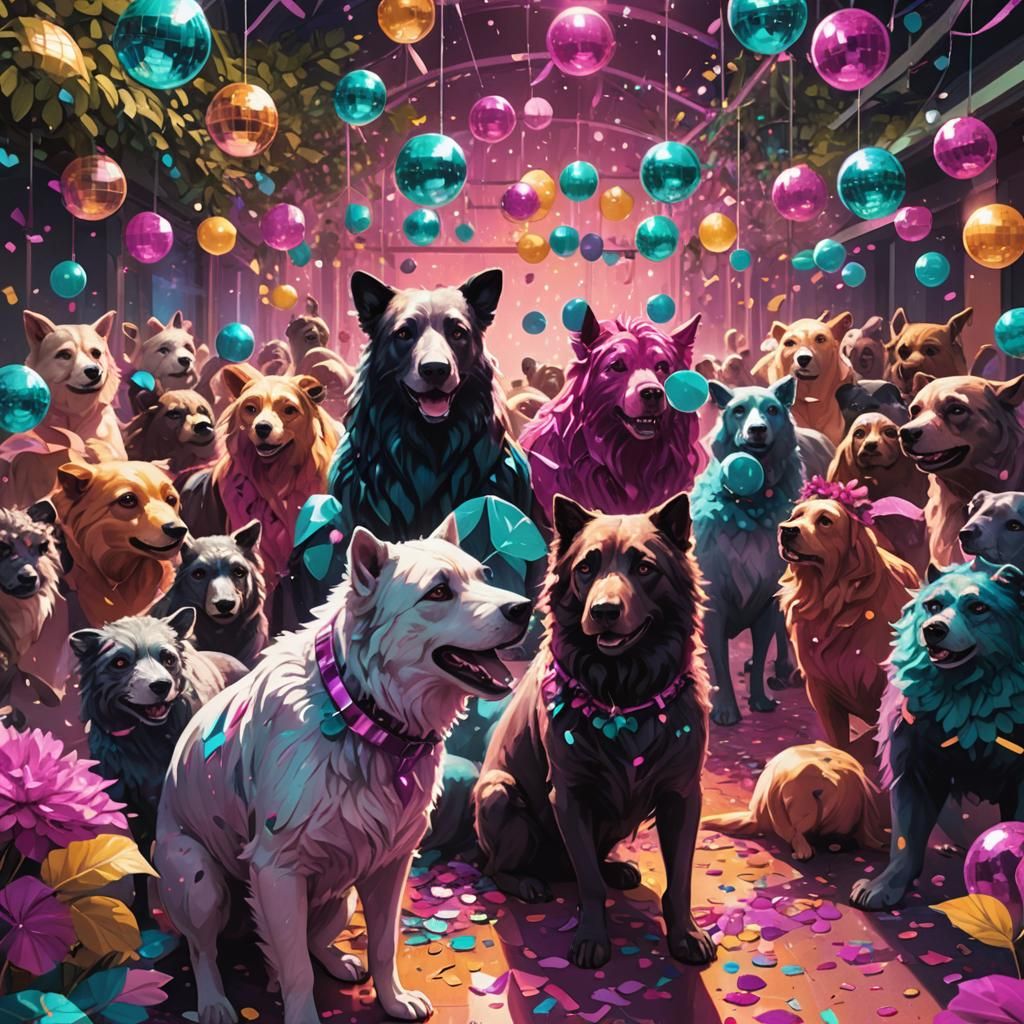 Fantasy Zoo Animal Party with Human Intruder