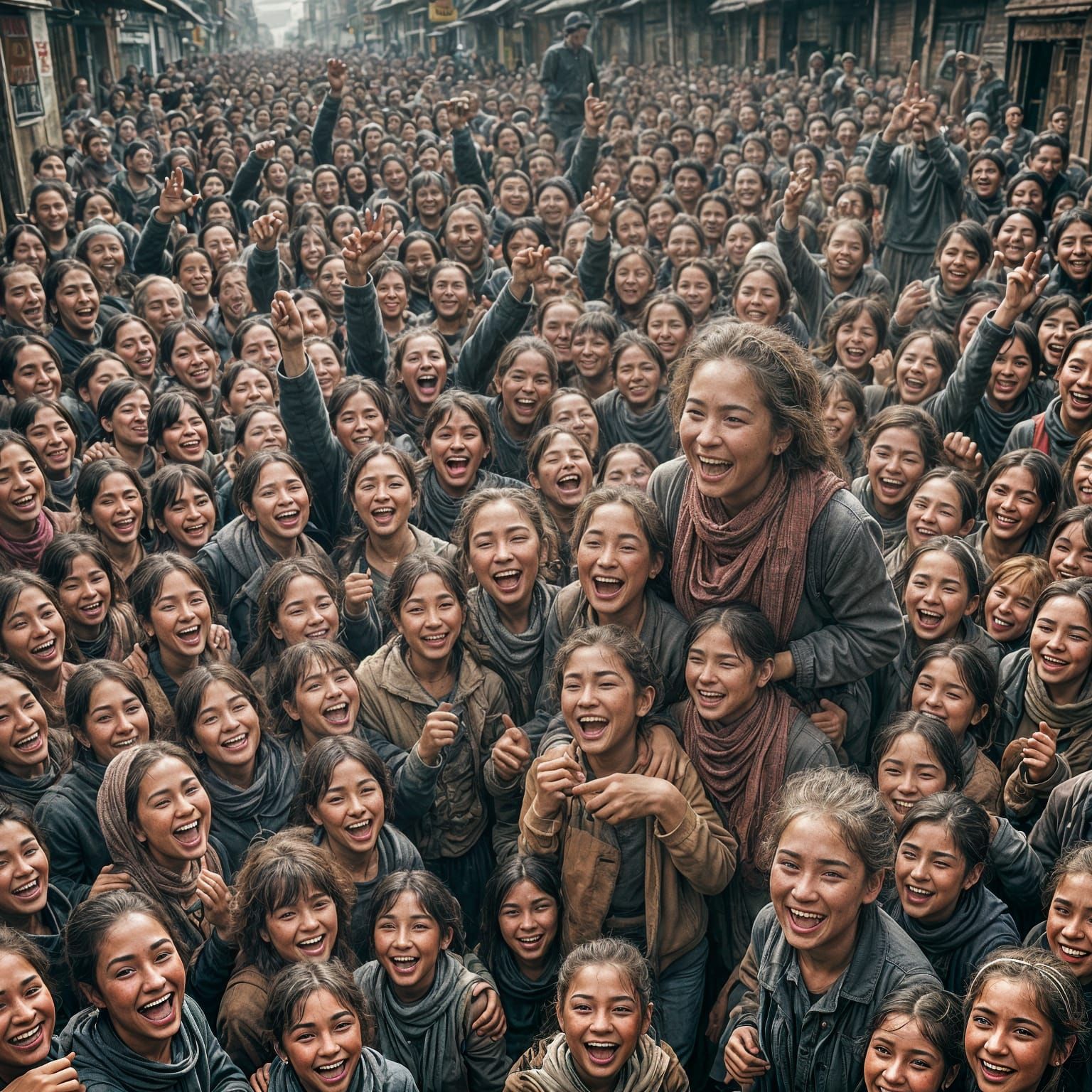 Happiness Prevails: Hyperrealistic HDR Image