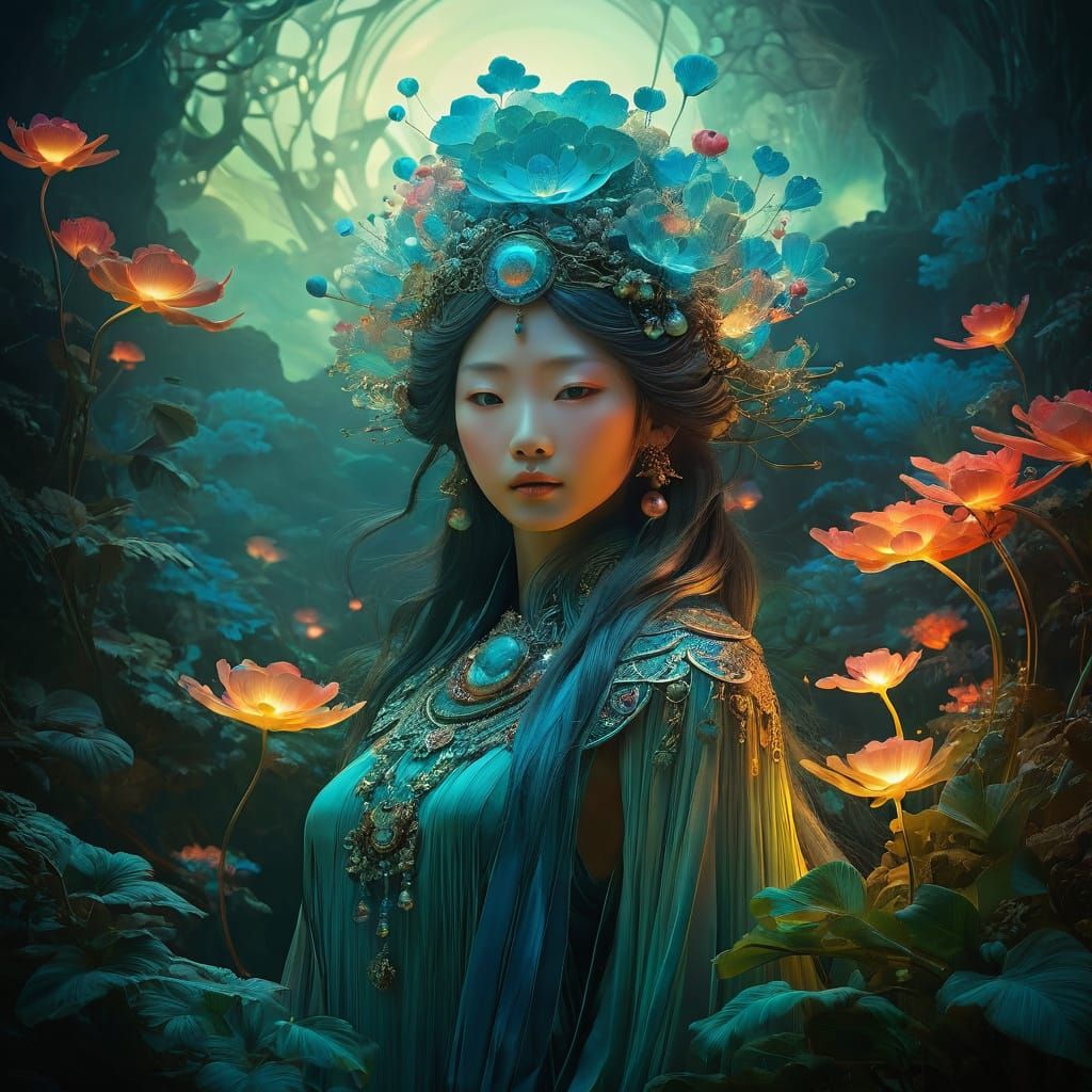 Luminescent Fantasy Art in Digital Illustration