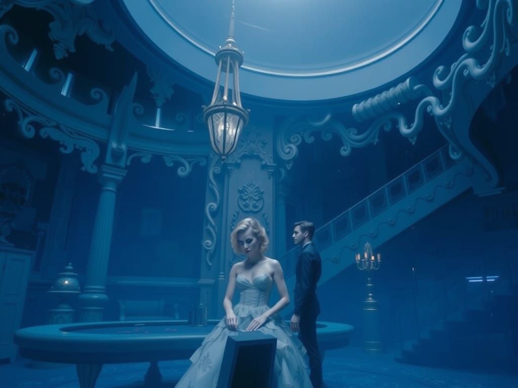 French Aristocrat in Cyberpunk Opulence