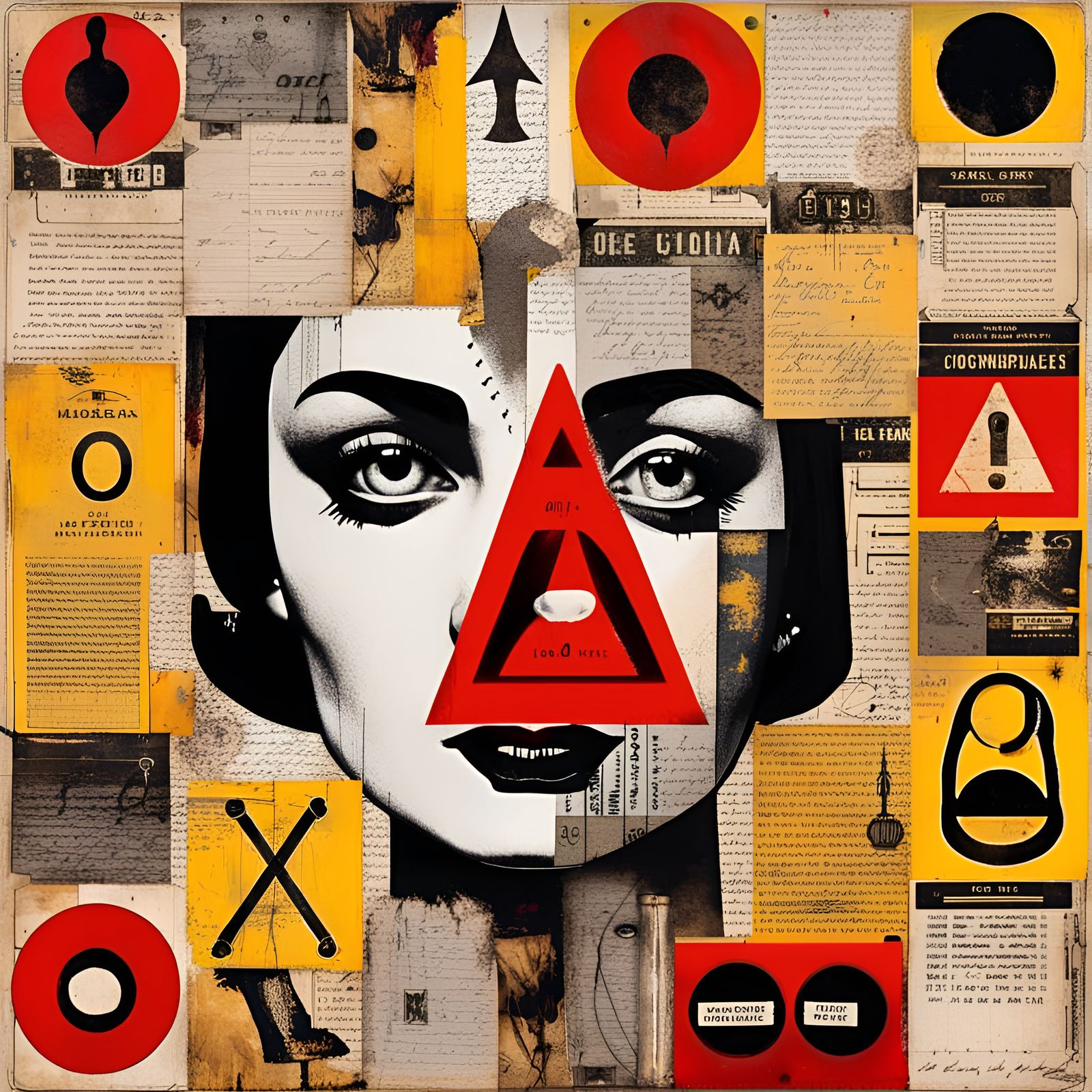 The Warning (DADA collage)