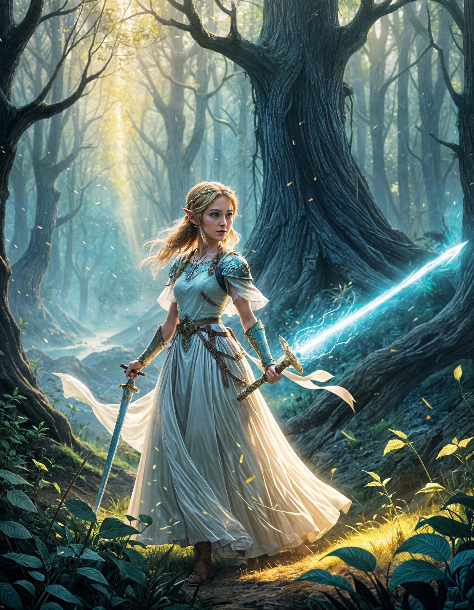 Ethereal Princess Zelda in a Mystical Realm