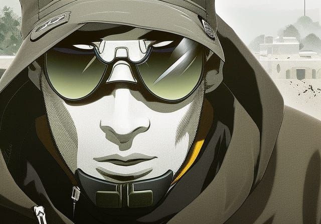 Shino Aburame Digital Art Trending on ArtStation