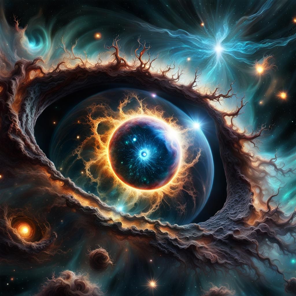 Ethereal Eye Nebula: A Digital Matte Painting