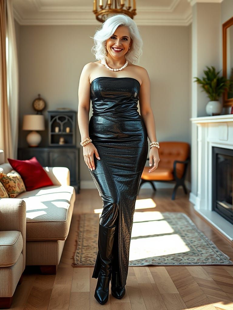 Elegant Lady in Hyperealistic Style