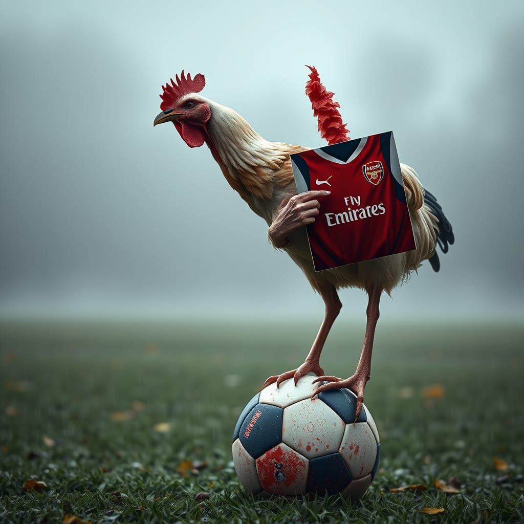 Sick Chicken Reigns Supreme on Rain-Soaked Soccer Pitch