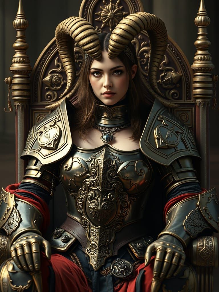 Female Knight with Horns and Baghdad Batteries