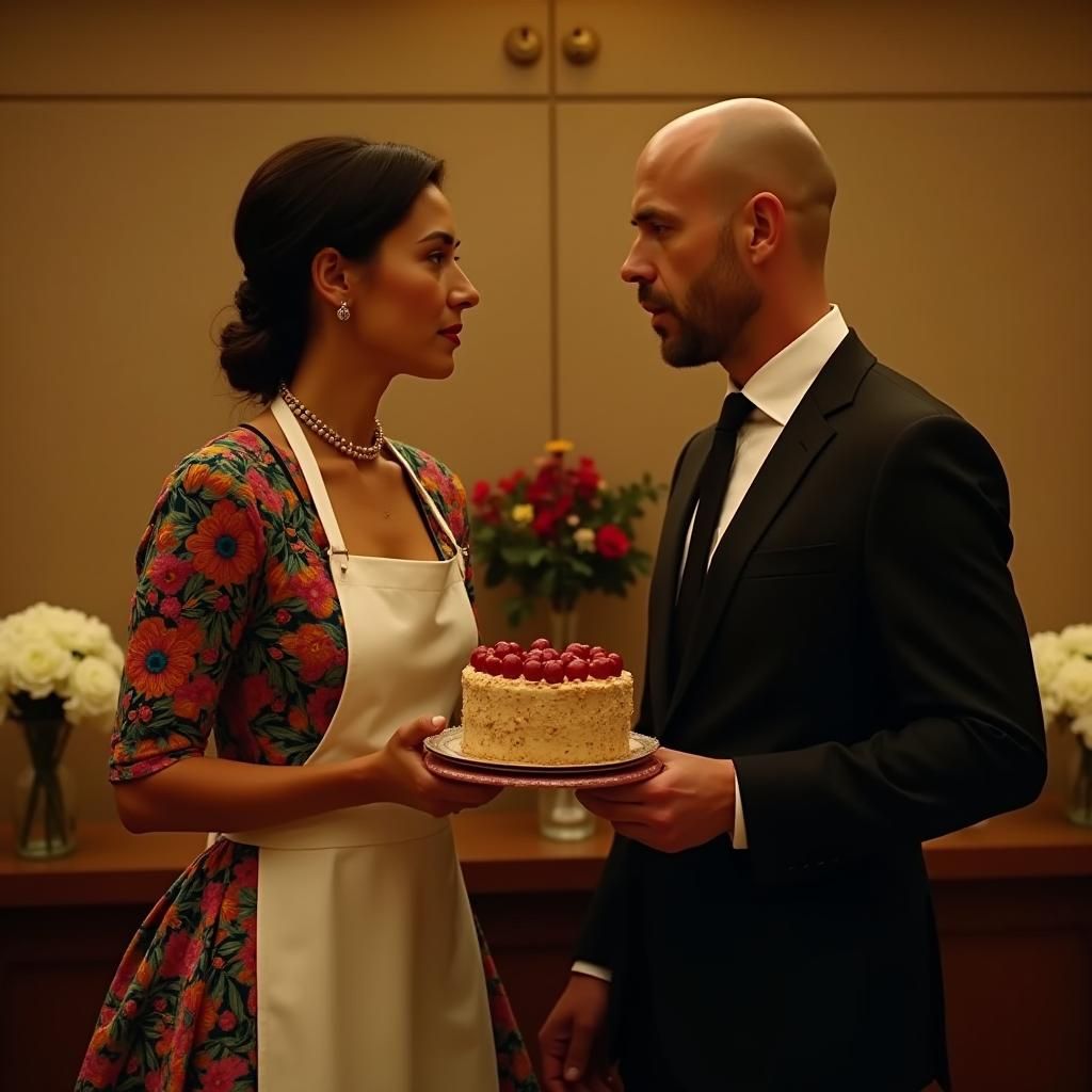 Suspicious Encounter: A Cinematic Film Still