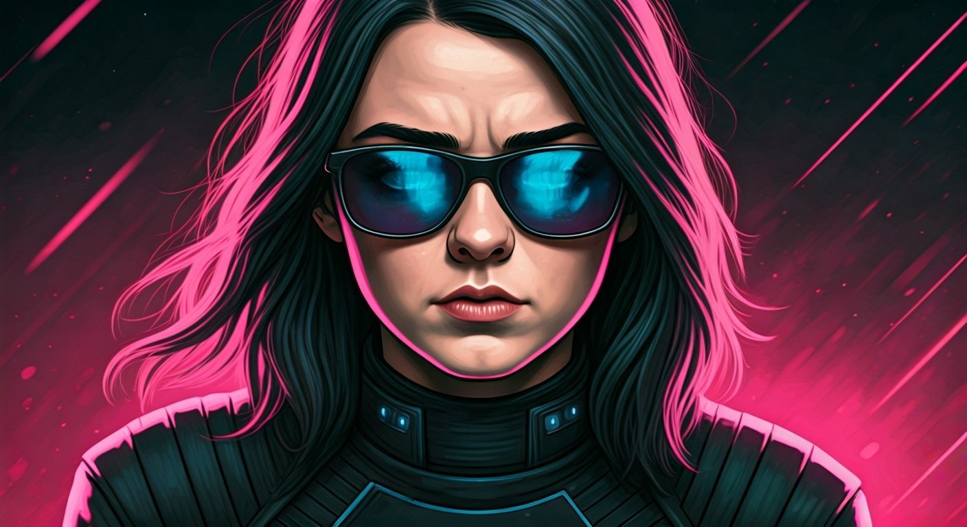 Maisie Williams in Futuristic Dystopian Portrait