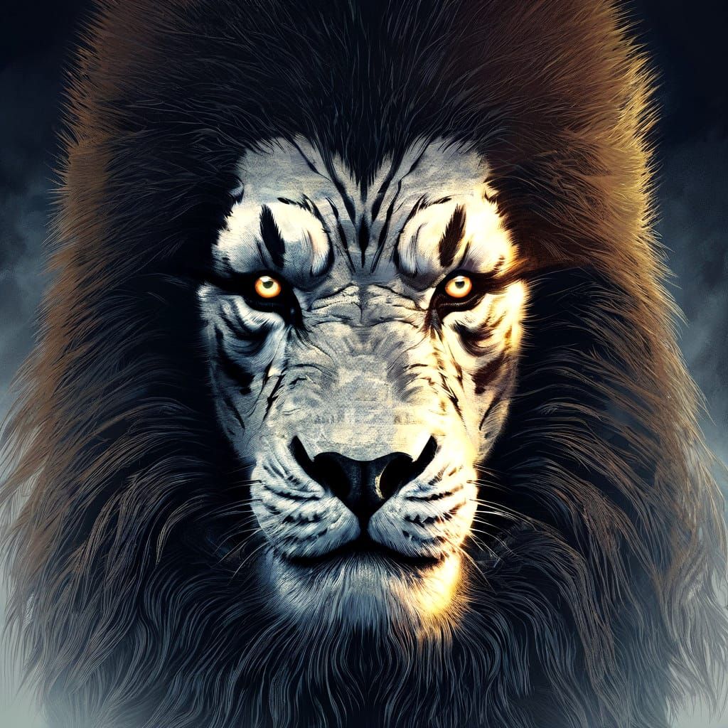 Dark, Sinister Scene of Bones Rushing Through Eerie Landscap...