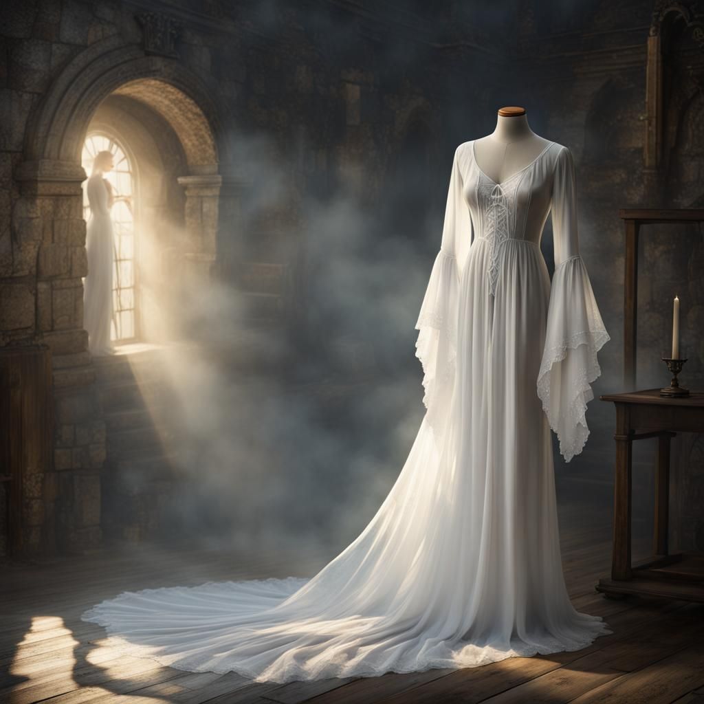 Ethereal Elvish Nightgown in Divine Light