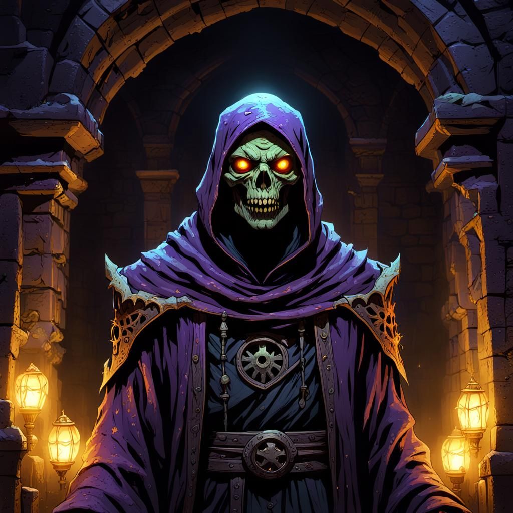 Undead Nothic in Ancient Crypt: Dark Fantasy Art