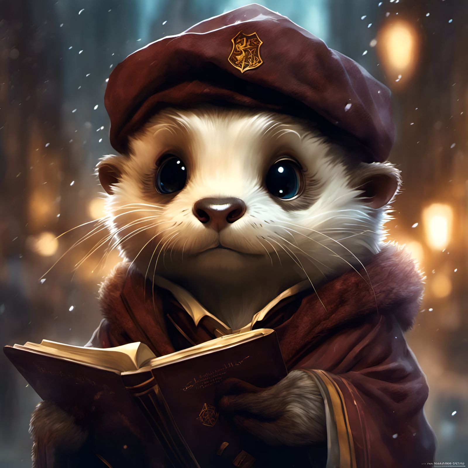 Chibi Otter as Harry Potter in Detailed 3D