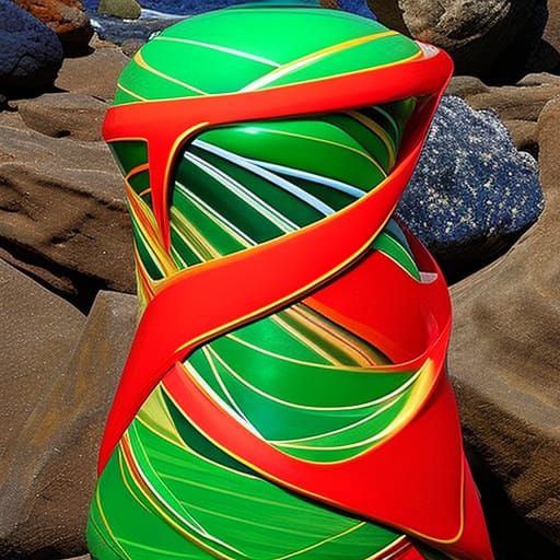 Giant Malachite Kolyvan Vase in Photorealistic Style