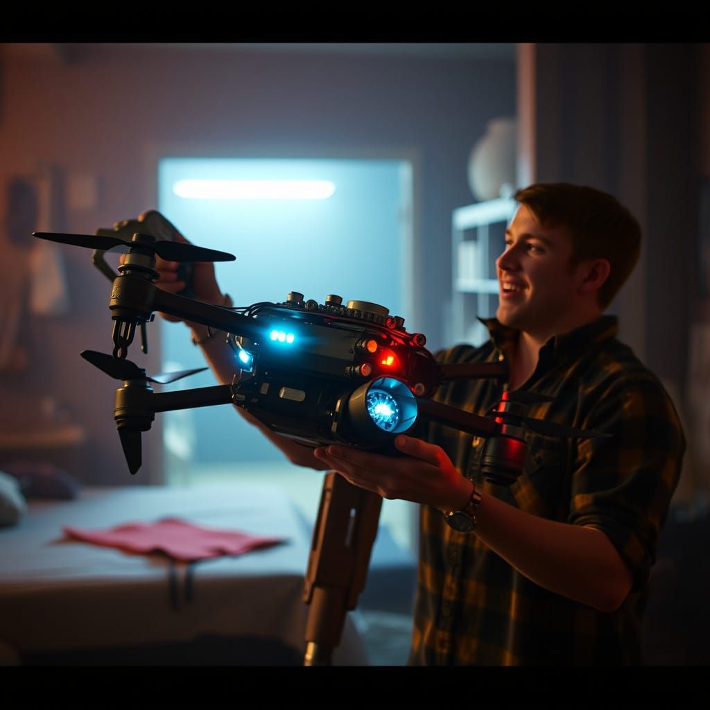 Cinematic Inventor Unveils Unconventional Grappling Drone