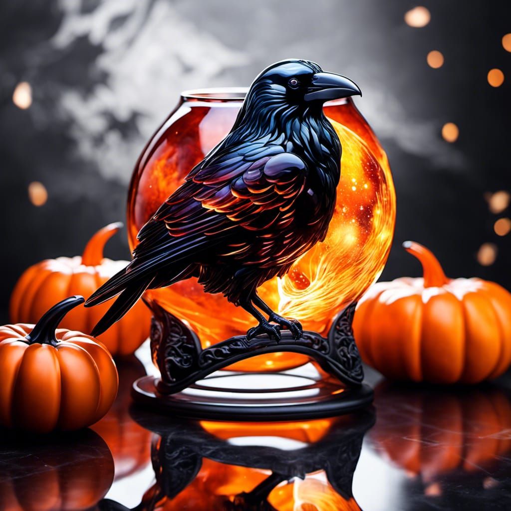 Glass Raven