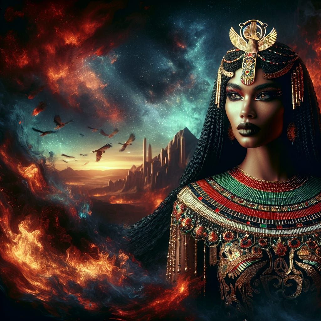 Egyptian Goddess Hert-Nemmat-Set Unleashes Fiery Fury on the...