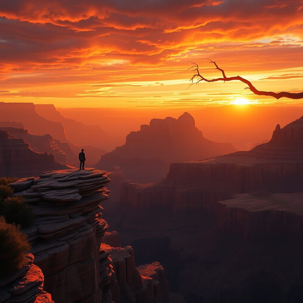 Grand Canyon Sunrise in Epic Golden Light