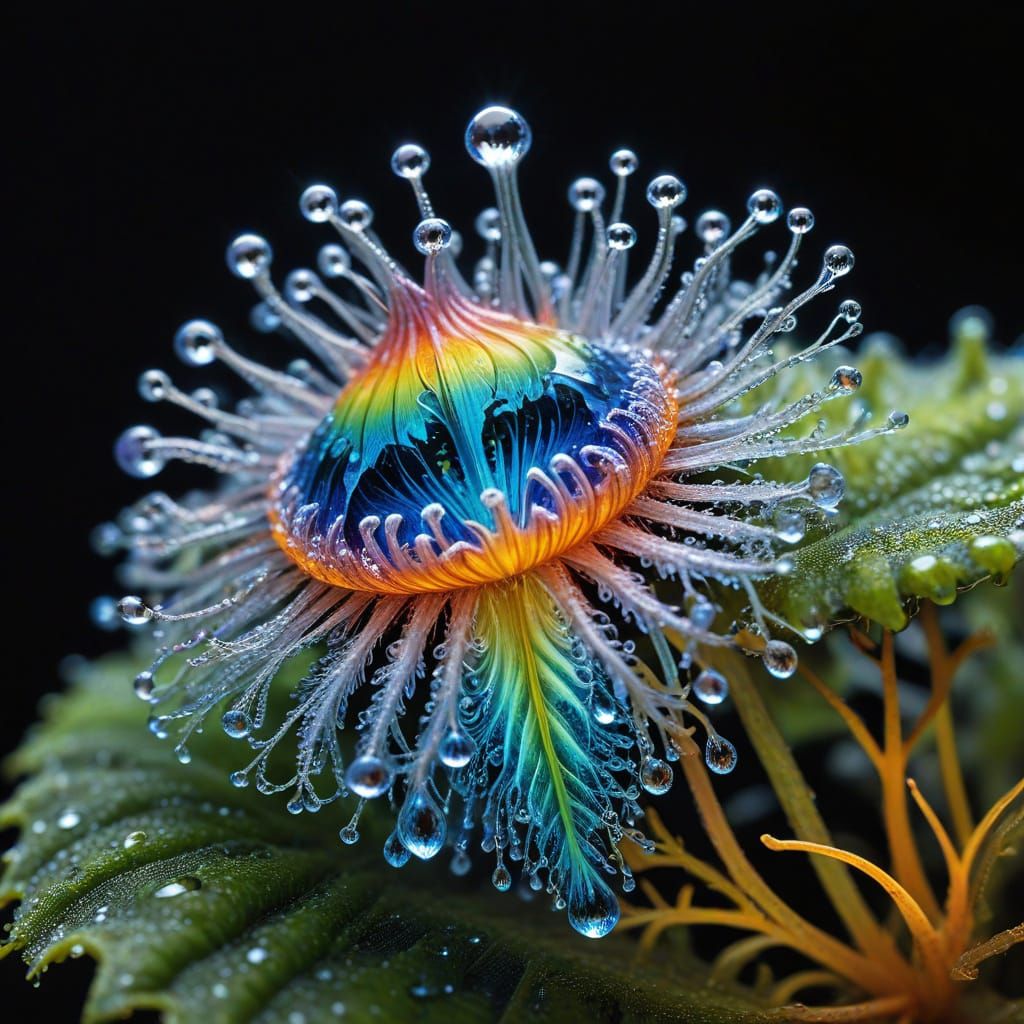 Microscopic Marvel in Iridescent Glory