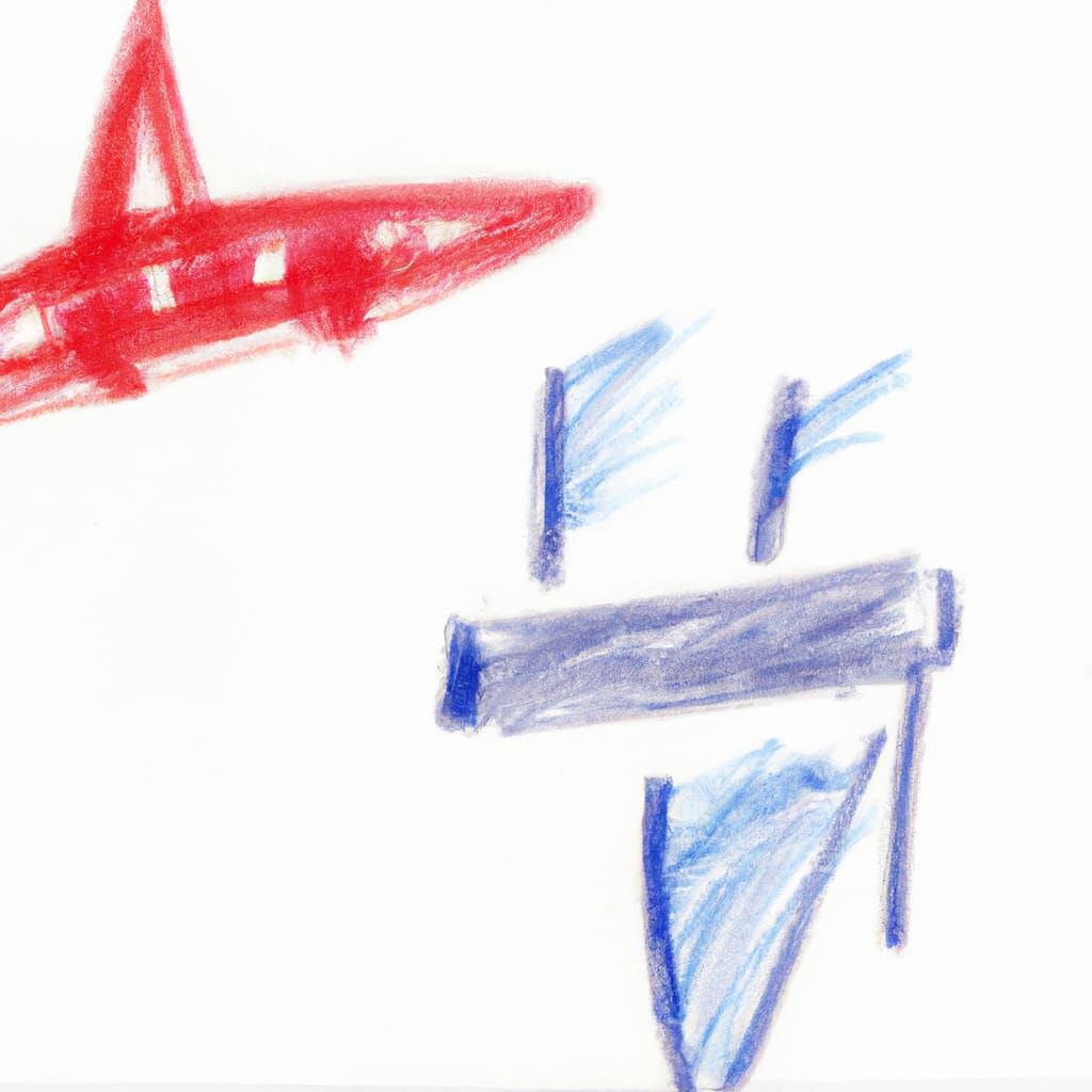 Childlike Crayon Sketches of Federation Starships