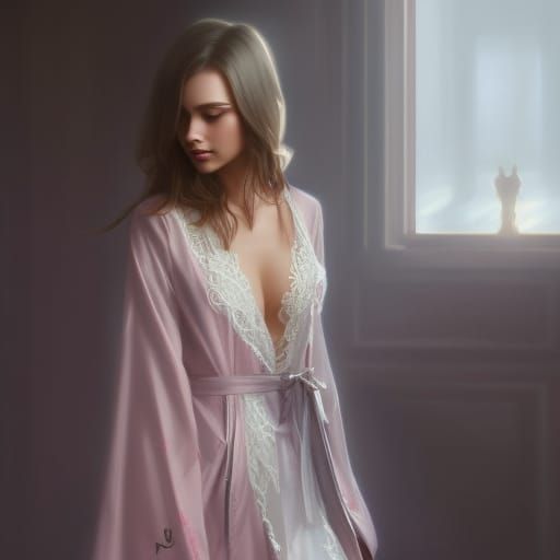 College Girl with Tattoos: Hyperdetailed Portrait