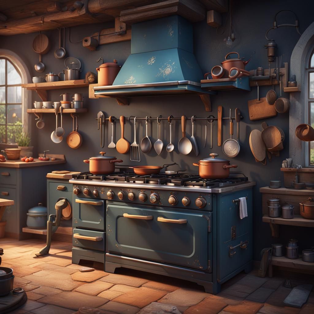 Young Plumber at Work in Smart Kitchen