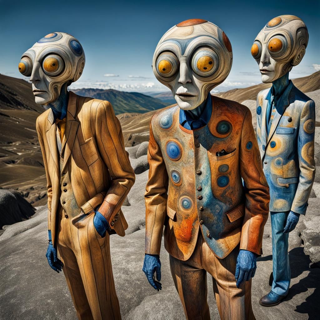 Cosmic Travelers in a Freud-Inspired Landscape