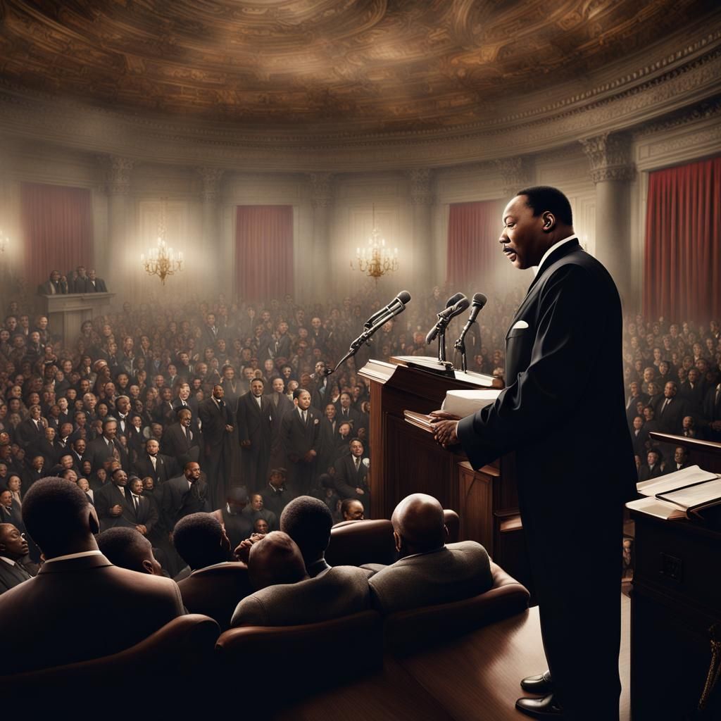 Alt history: MLK as president.