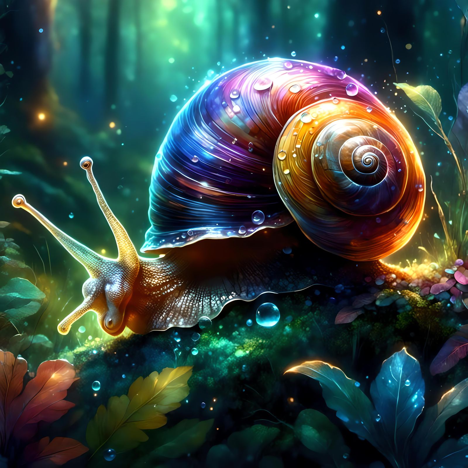 Cutest Snail Ever in Hyperreal Detail