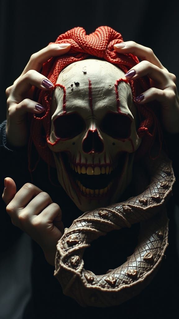 Demonic Hysterics: A Morbid Aurora in Charcoal