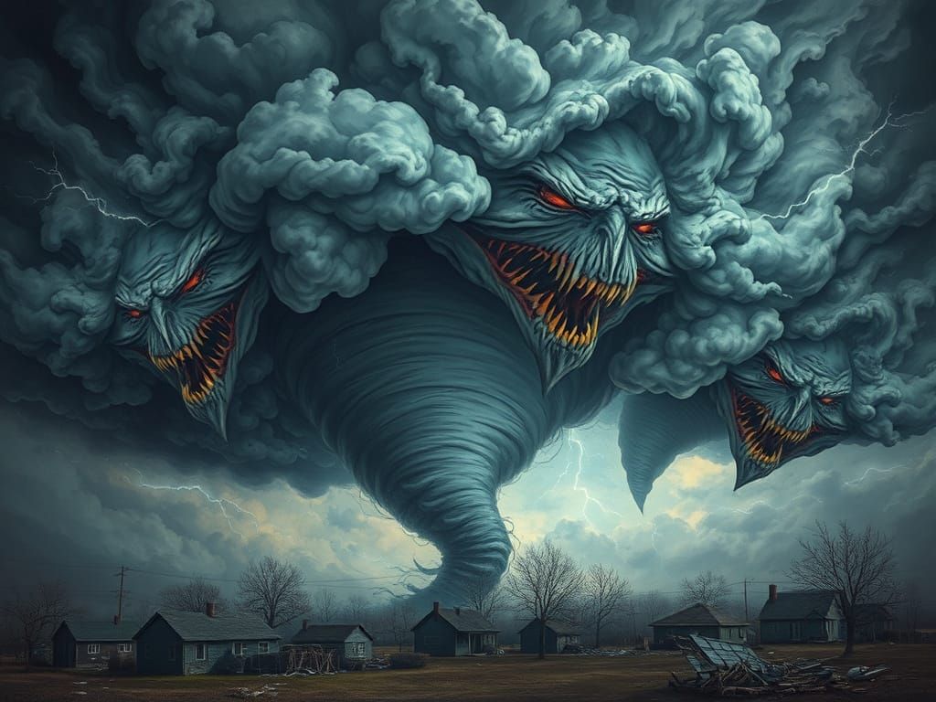 Dark Gothic Storm Clouds Unleash Chaos