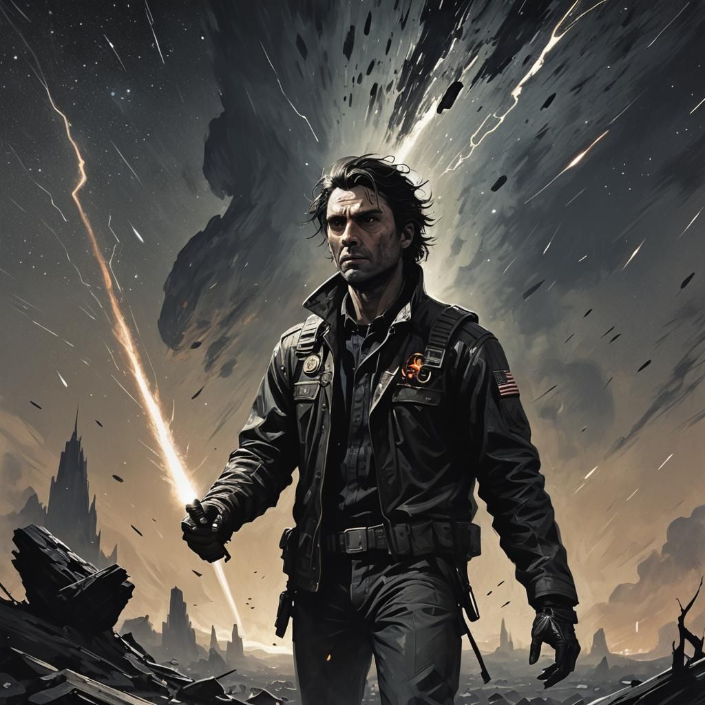 Sinister Meteor Approaching Earth in Fantasy Art Style