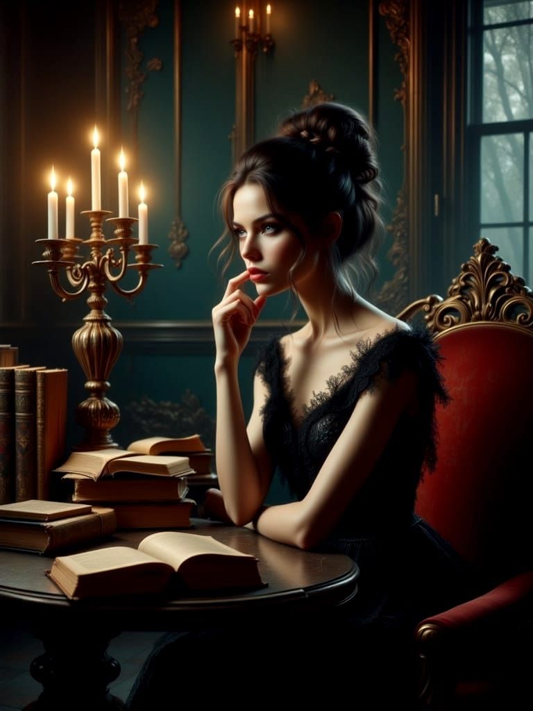 Ethereal Portrait of a Woman in Enchanting Hyperreal Style