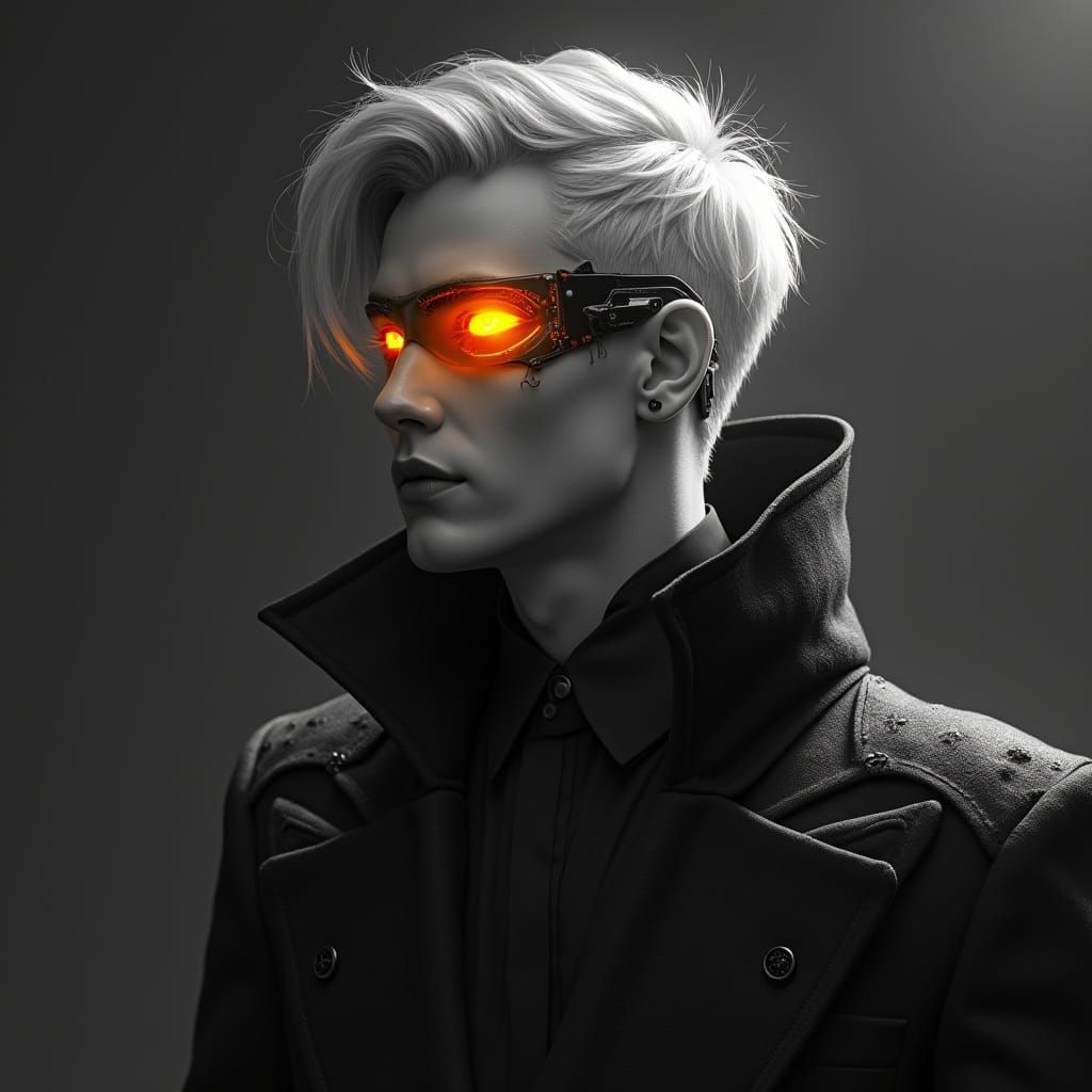 Cyber Gothic Masterpiece: A Dashing Alt Goth Gentleman