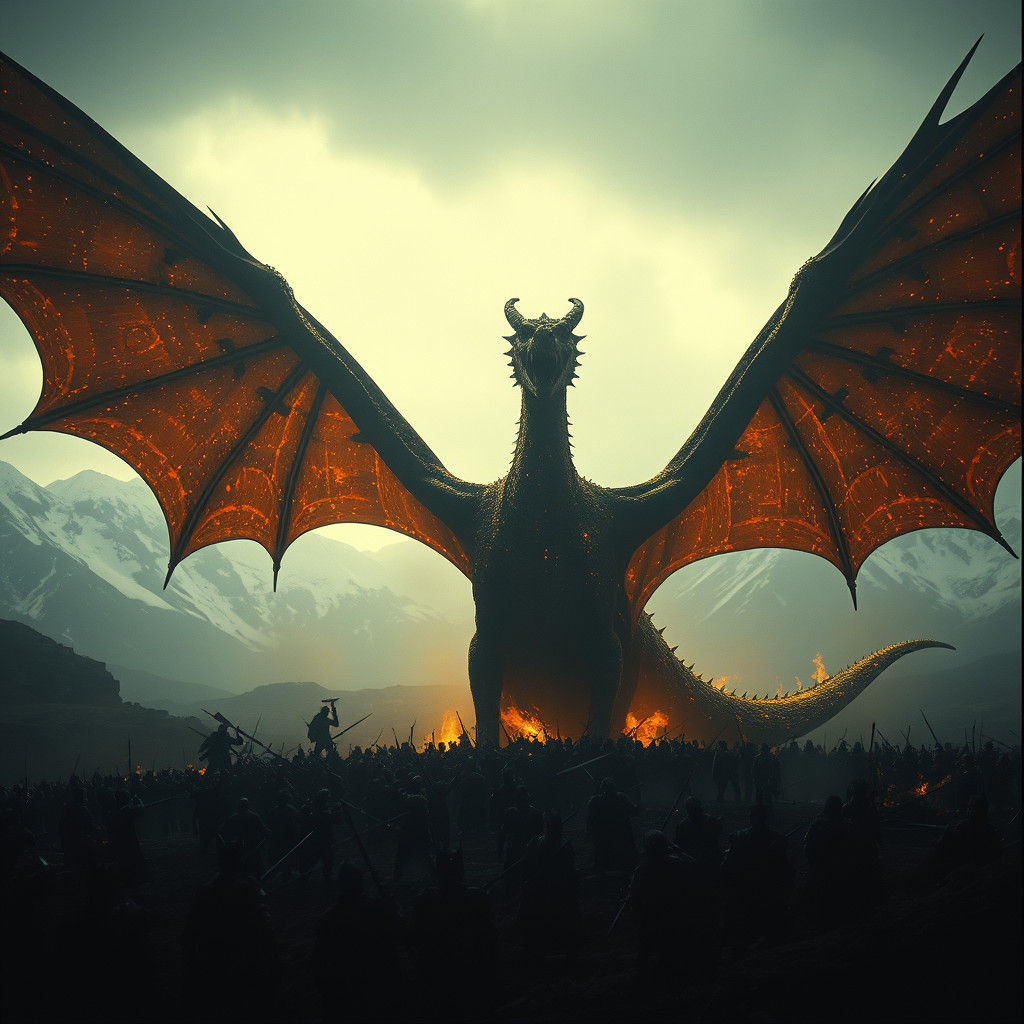 Golden Dragon Dominates Battlefield in Cinematic Style