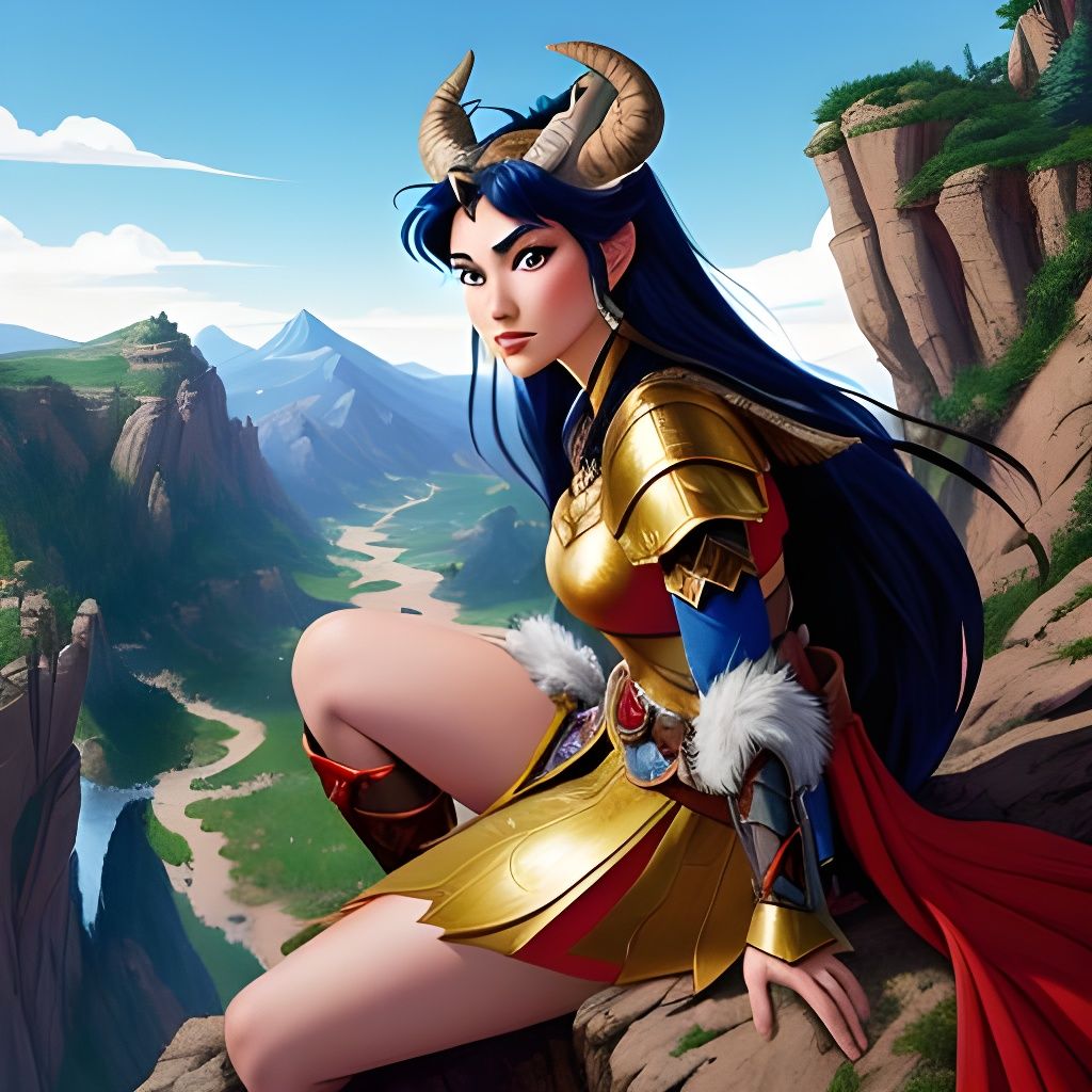 Disney-Style Warrior Queen Scans Conquered Lands