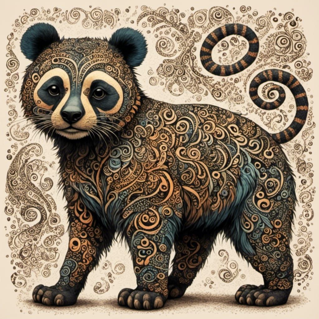 Bohemian Zentangle Meets Dubuffet Dolls