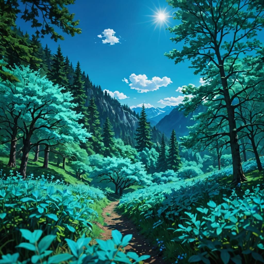 AI Generated Image of a Solitary Tree