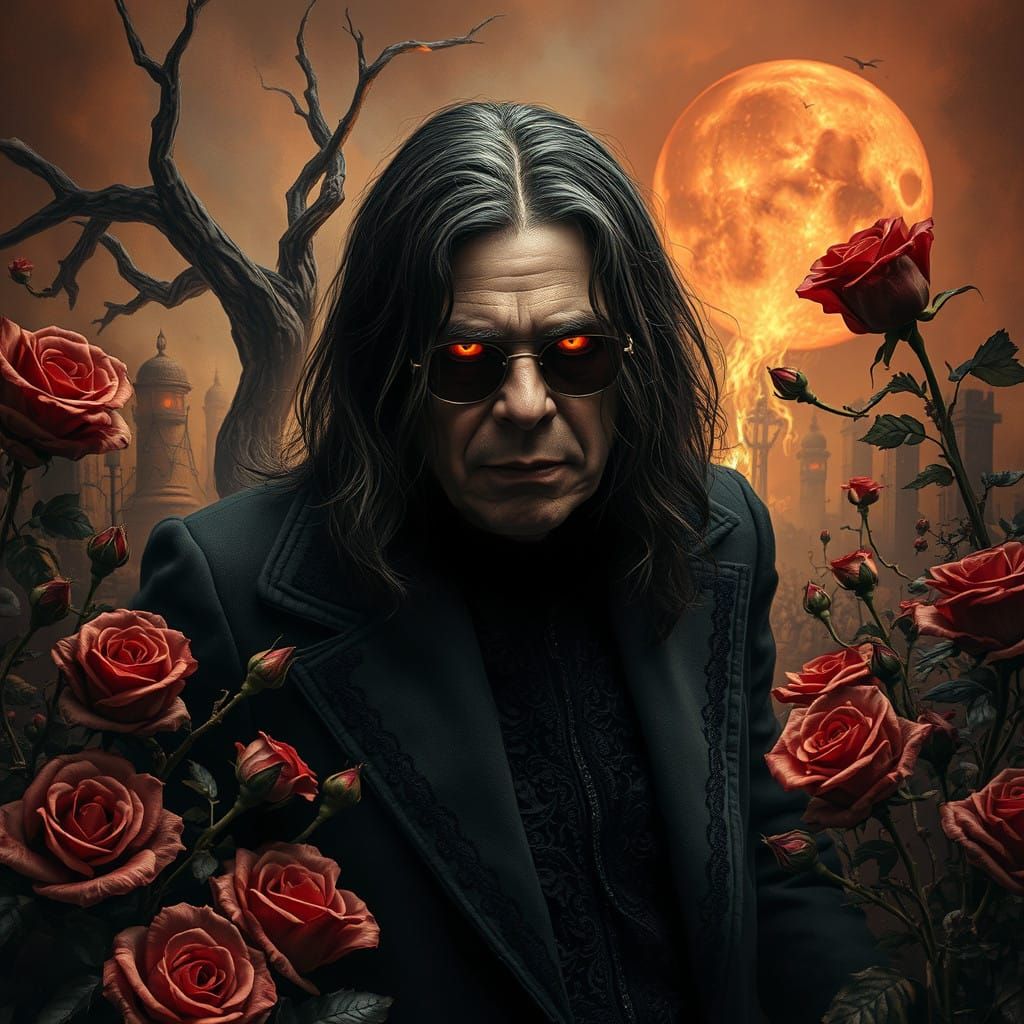 Shaded Prince in Hellish Landscape