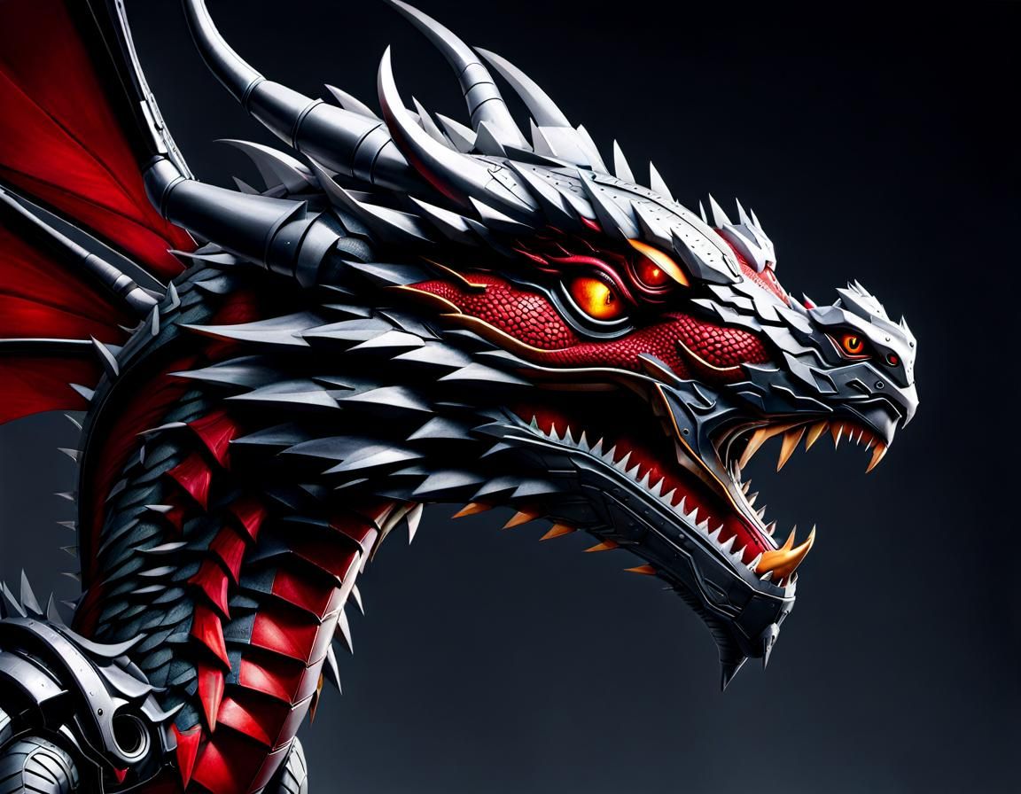 Metallic Robotic Dragon: A Technological Marvel
